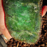 862g Raw Nephrite Jade Carving Slice (R14B713)