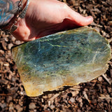 754g Raw Nephrite Jade Carving Slice (R14B770)