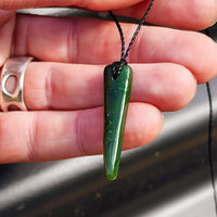 New Zealand Greenstone Pounamu Pendant Necklace (AJJC2321)
