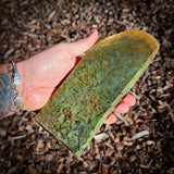 819g Raw Nephrite Jade Carving Slice (R14B709)