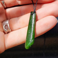 Natural Greenstone Pendant Necklace (AJJC2444)