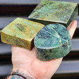 1kg Raw New Zealand Greenstone / Pounamu Carving Slices (R14B358)