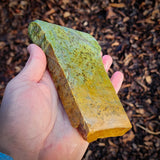 598g Raw Nephrite Jade Carving Slice (R14B678)