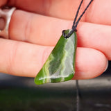 Natural Greenstone Pendant Necklace (AJJC2461)