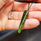 Nephrite Jade / Greenstone Pendant Necklace (AJJC2489)