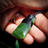Nephrite Jade / Greenstone Toki Pendant Necklaces (N586)