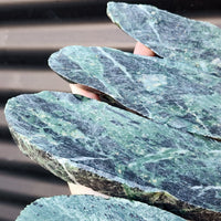 1kg Raw New Zealand Greenstone / Pounamu Carving Slices (R14B210)