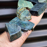 1kg Raw New Zealand Greenstone / Pounamu Carving Slices (R14B393)
