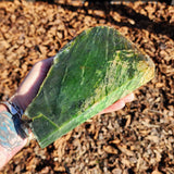 1597g Raw Nephrite Jade Carving Slice (R14B631)