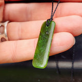 Natural Greenstone Pendant Necklace (AJJC2478)