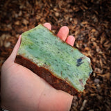 545g Raw Nephrite Jade Carving Slice (R14B674)