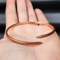 Textured Spiked Copper Cuff Bracelet