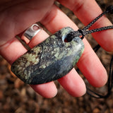 Natural Jade Freeform Pendant Necklace (N1182)