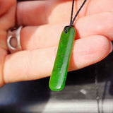 Natural Greenstone Pendant Necklace (AJJC2454)