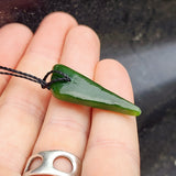 Nephrite Jade / Greenstone Pendant Necklace (AJJC2493)