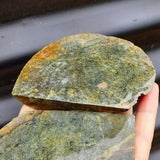 BUTTS 1kg Raw New Zealand Greenstone / Pounamu Carving Slices (R14B469)