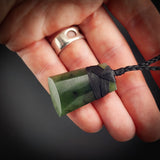 Natural Jade Toki Pendant Necklace (N2228)