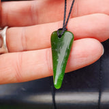 Natural Greenstone Pendant Necklace (AJJC2471)