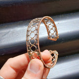 Handmade Copper Wire Wrap Cuff Bracelet