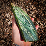 617g Raw Nephrite Jade Carving Slice (R14B710)