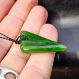 Natural Greenstone Pendant Necklace (AJJC2450)
