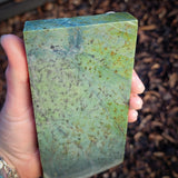 766g Raw Nephrite Jade Carving Slice (R14B689)