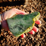 571g Raw Nephrite Jade Carving Slice (R14B736)