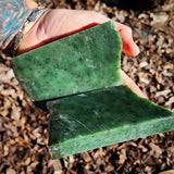 773g Raw Nephrite Jade Carving Slices (R14B767)