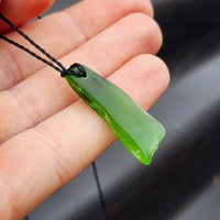 Natural Greenstone Pendant Necklace (AJJC2431)