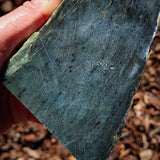 488g Raw Nephrite Jade Carving Slice (R14B777)