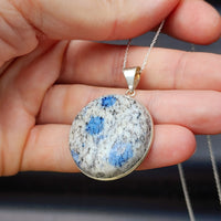 Solid Sterling Silver & Natural K2 Jasper Handmade Necklace