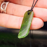 Natural Greenstone Pendant Necklace (AJJC2465)