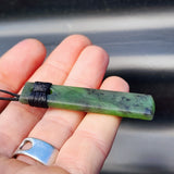 NZ Greenstone Pounamu Toki Pendant Necklace (N312)