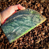 893g Raw Nephrite Jade Carving Slice (R14B720)