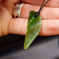 Natural Greenstone Pendant Necklace (AJJC2425)