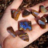 10pcs Raw Australian Boulder Opal Rub Parcel (S14B42)