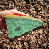 628g Raw Nephrite Jade Carving Slice (R14B769)