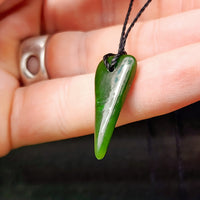 Natural Greenstone Pendant Necklace (AJJC2445)