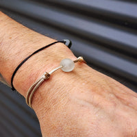 Rustic Recycled Sea Glass One Off Bracelet (1A3-711)