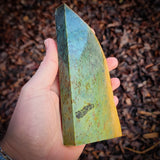 547g Raw Nephrite Jade Carving Slice (R14B657)