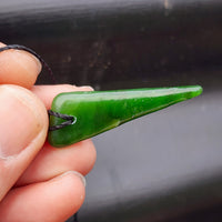 Natural Greenstone Pendant Necklace (AJJC2363)