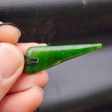 Natural Greenstone Pendant Necklace (AJJC2363)