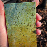 589g Raw Nephrite Jade Carving Slice (R14B703)