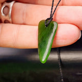 Natural Greenstone Pendant Necklace (AJJC2464)