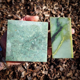 660g Raw Nephrite Jade Carving Slices (R14B764)