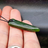Natural Greenstone Pendant Necklace (AJJC2477)