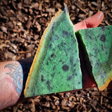 866g Raw Nephrite Jade Carving Slices (R14B774)