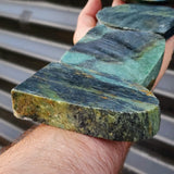 1kg Raw New Zealand Greenstone / Pounamu Carving Slices (R14B482)