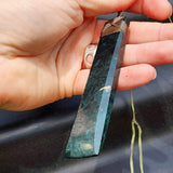 XL NZ Greenstone Pounamu Toki Pendant Necklace (N455)