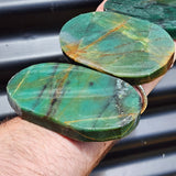 1kg PK Raw Nephrite Jade / Greenstone Carving Slices (R14B514)